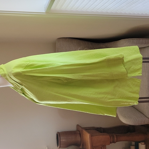 John Mark Collared Shirt - Lemon/Lime - Picture 2 of 8